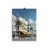 Poster South Beach Sans cadre 30 × 40 cm