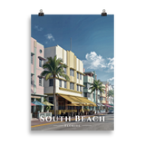 Poster South Beach Sans cadre 50 × 70 cm