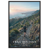 Poster Trail des Fous Chemin des Anglais Noir 61 × 91 cm
