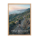 Poster Trail des Fous Chemin des Anglais Oak 50 × 70 cm