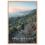 Poster Trail des Fous Chemin des Anglais Oak 61 × 91 cm