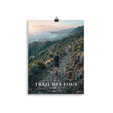 Poster Trail des Fous Chemin des Anglais Sans cadre 30 × 40 cm