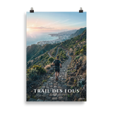 Poster Trail des Fous Chemin des Anglais Sans cadre 61 × 91 cm