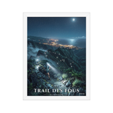 Poster Trail des Fous Grand Départ Blanc 30 × 40 cm
