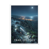Poster Trail des Fous Grand Départ Blanc 50 × 70 cm
