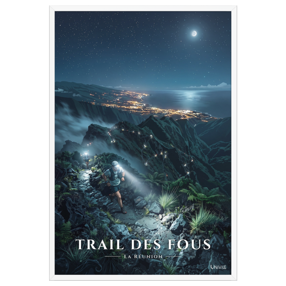 Poster Trail des Fous Grand Départ Blanc 61 × 91 cm