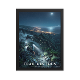 Poster Trail des Fous Grand Départ Noir 30 × 40 cm