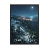 Poster Trail des Fous Grand Départ Noir 50 × 70 cm