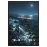 Poster Trail des Fous Grand Départ Noir 61 × 91 cm