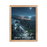 Poster Trail des Fous Grand Départ Oak 30 × 40 cm