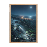 Poster Trail des Fous Grand Départ Oak 50 × 70 cm
