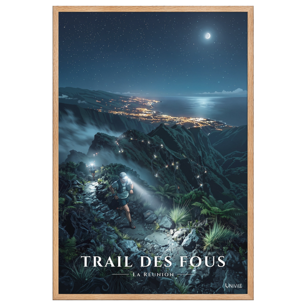 Poster Trail des Fous Grand Départ Oak 61 × 91 cm
