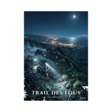 Poster Trail des Fous Grand Départ Sans cadre 50 × 70 cm