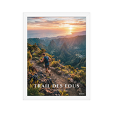 Poster Trail des Fous Maïdo Blanc 30 × 40 cm