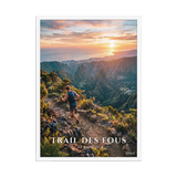 Poster Trail des Fous Maïdo Blanc 50 × 70 cm