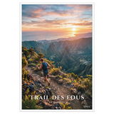 Poster Trail des Fous Maïdo Blanc 61 × 91 cm