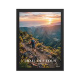 Poster Trail des Fous Maïdo Noir 30 × 40 cm