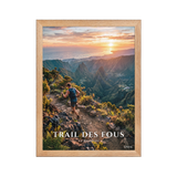 Poster Trail des Fous Maïdo Oak 30 × 40 cm