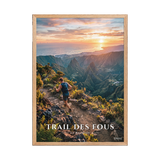 Poster Trail des Fous Maïdo Oak 50 × 70 cm