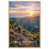 Poster Trail des Fous Maïdo Oak 61 × 91 cm