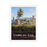 Affiche de La Réunion Usine du Gol 30 × 40 cm / Blanc - Univile La Réunion