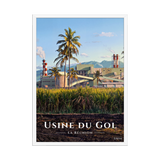 Affiche de La Réunion Usine du Gol 50 × 70 cm / Blanc - Univile La Réunion