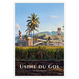 Affiche de La Réunion Usine du Gol 61 × 91 cm / Blanc - Univile La Réunion