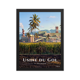 Affiche de La Réunion Usine du Gol 30 × 40 cm / Noir - Univile La Réunion