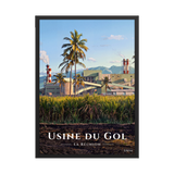 Affiche de La Réunion Usine du Gol 50 × 70 cm / Noir - Univile La Réunion
