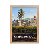 Affiche de La Réunion Usine du Gol 30 × 40 cm / Oak - Univile La Réunion
