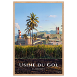 Affiche de La Réunion Usine du Gol 61 × 91 cm / Oak - Univile La Réunion