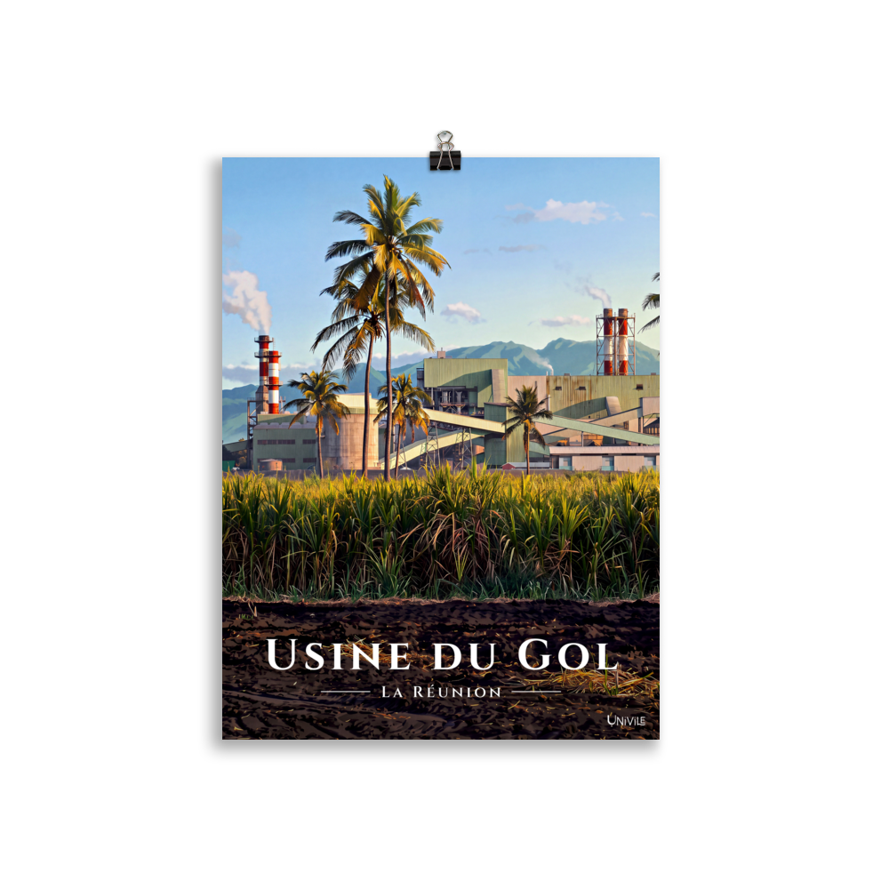 Affiche de La Réunion Usine du Gol 30 × 40 cm / Sans cadre - Univile La Réunion
