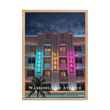 Affiche de Floride Washington Avenue 50 × 70 cm / Oak - Univile Floride