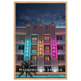 Affiche de Floride Washington Avenue 61 × 91 cm / Oak - Univile Floride